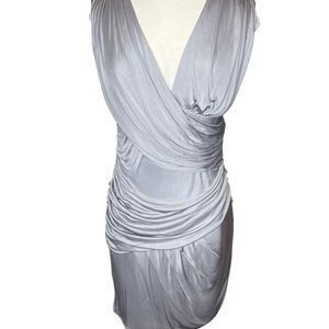 BLACK HALO Gray Sleeveless BodyCon Dress Size M